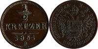 1/2 Kreuzer 1851 B Österreich Austria Habsburg KM#2181 VZ