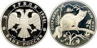 Russland 3 Rubel Russland Russia 3 Rubel 1994 Sable in Original Münzkapsel !Proof Very Rare! -