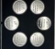 Germany Medaille Germany Set die 6 Silbermedaillen der Deutschen Bundeskanzler Proof Rare! -