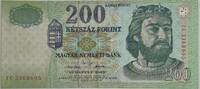Ungarn 200 Forint Ungarn 200 Forint 2002 Karoly Robert XF -