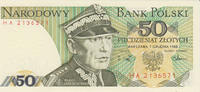Poland 50 Zlotych 1988 Poland 50 Zlotych 01.12.1988 Pologne PICK#142c UN... 4.33 £  +  17.34 £ shipping
