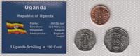 Uganda Coin Set 1, 5, 10 Shillings Uganda Coin Set 1, 5, 10 Shillings 1987 original welded -