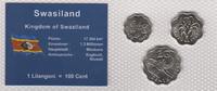 Swaziland Coin Set 5, 10, 20 Cents Swaziland Coin Set 5, 10, 20 Cents 2003 2005 2007 Lilangeni original sealed -