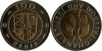 Ghana 100 Cedis Ghana 100 Cedis 1991 Freedom and Justice UNC KM#32 -