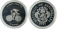 Seychellen 25 Rupees Seychellen 25 Rupees 1995 Olympia Games Radfahrer mit MDM Zertifikat! -