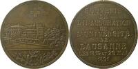 Schweiz Medaille Swiss Lausanne Bronzenmedaille 1891 Einweihung Universität Very Rare!!! -