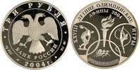 Russland 3 Rubel Russland Russia 3 Rubel 2004 Olympiade Athen in Original Münzkapsel !Proof -