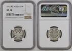 RUSSIA 20K RUSSIA 20 kopecks 1915 B.C Nicholas II (1895-1917)NGC MS-65 Bitkin#117 -