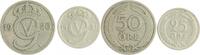 Schweden Lot von 2 Stücken Gustav V. 1907-1950 -
