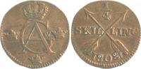 Schweden 1/4 Skilling Gustav IV. Adolf 1792-1809 -