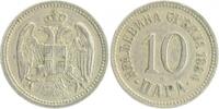 Serbien 10 Para Milan I. 1882-1889 -