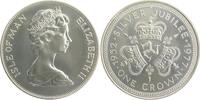 Isle of Man Crown 25-jähriges Thronjubiläum -