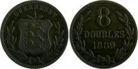 Guernsey 8 Doubles Victoria 1837-1901 -