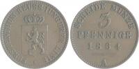 Reuss-Schleiz 3 Pfennig Heinrich LXVII. 1854-1867 -