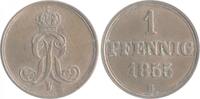 Braunschweig und Lüneburg - Hannover 1 Pfennig Georg V. 1851-1866 -