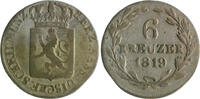 Nassau 6 Kreuzer Wilhelm 1816-1839 -