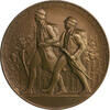 - Jugendstil Einseitige Bronzegussmedaille (v. O. Thiele) 'Wanderjahre' -