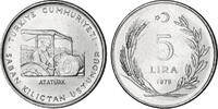 Türkei 5 Lira FAO / Atatürk auf dem Traktor -
