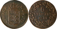 Würtemberg 6 Kreuzer 1844 Wilhelm I. 1816-1864 ss 8.67 £  +  10.40 £ shipping