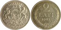 Lettland 2 Lati Erste Republik 1918-1939 -