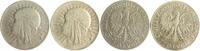 Polen Lot von 2 Stücken: 5 Zloty Republik seit 1918-1939 -