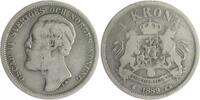 Schweden 1 Krone Oskar II. 1872-1907 -