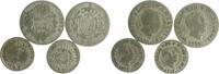 Württemberg Lot von 4 Stücken Wilhelm I. 1816-1864 -