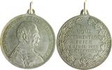 Personen Medaille, versilbert Otto von Bismarck, a.d. Feier seines 80. Geburtstages in Mühlhausen/Elsaß -