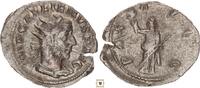 Roman Empire AR Antoninianus Gallien, PAX AVGG, Pax standing -