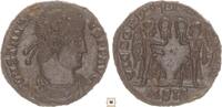 Roman Empire reduced follis Constantius II., Two Victoriae, Siscia -