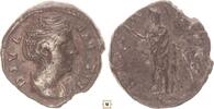 Roman Empire AR denarius Diva Faustina Senior. AETERNITAS, Aeternitas standing -