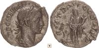 Roman Empire AR denarius Severus Alexander, PM TR P VI COS II P P, Annona standing -