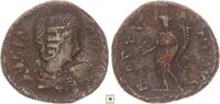 Roman Empire AR denarius Julia Domna, FORTVNE AVG, Fortuna standing -
