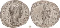 Roman Empire AR denarius Elagabalus, FORTVNAE REDVCI, Fortuna standing -