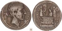 Roman Republic AR denarius C. Coelius Caldus, standard in the form of a boar, RRR! -