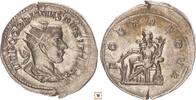 Roman Empire Antoninianus Gordian III., FORTVNA REDVX, Fortuna seated -