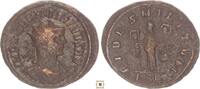 Roman Empire AR antoninianus Carinus as Augustus, FIDES MILITVM, Fides holding two standards, Rome -