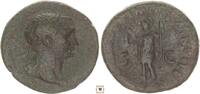 Roman Empire AE As Trajan, SPQR OPTIMO PRINCIPI, Virtus standing -