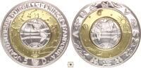 Andorra 5 diners Millenium Trimetallic: Ag(.950) + Brass -