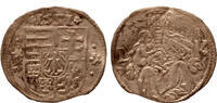 Hungary denar Louis II. L-K, Retrograde 2 -