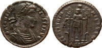 Roman Empire AE centenionalis Constantius II., Concordia Militvm Emperor standing with two standards -