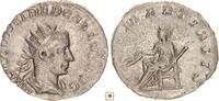 Roman Empire Antoninianus Trebonianus Gallus, JUNO MARTIALIS, Juno seated -