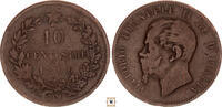 Italy 10 centesimi Vittorio Emanuele II., Strasbourg -
