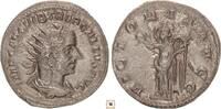 Roman Empire AR Antoninianus Trebonianus Gallus, VICTORIA AVGG, Victory holding wreath -
