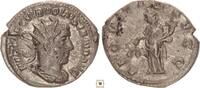 Roman Empire AR Antoninianus Volusian, AEQVITAS AVGG, Aequitas standing -