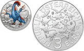 Österreich 3 euro 2021 Super Saurier THERIZINOSAURUS CHELONIFORMIS stgl 17.34 £  +  shipping