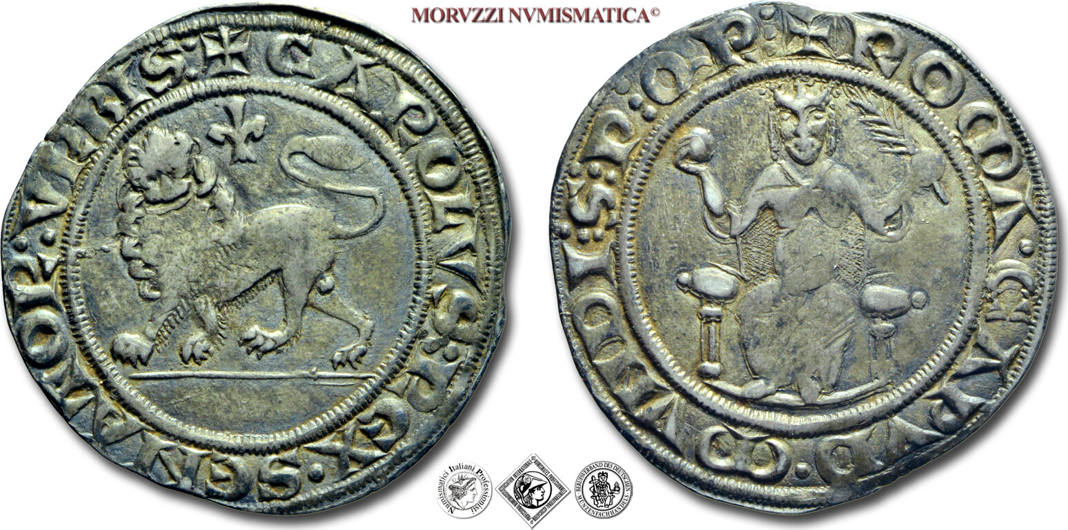 Roman Senate  Senat von Rom  Sénat romain GROSSO RINFORZATO 1263-1266  Charles I of Anjou good VF (4570) | MA-Shops