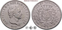 Kingdom of Sardinia / Königreich Sardinien 5 LIRE (SCUDO) Charles Felix of Sardinia -