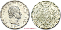 Kingdom of Sardinia / Königreich Sardinien 5 LIRE Charles Felix of Sardinia -