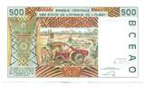 Westafrikanishe Staaten, 500 Francs 2002B Benin, unc
